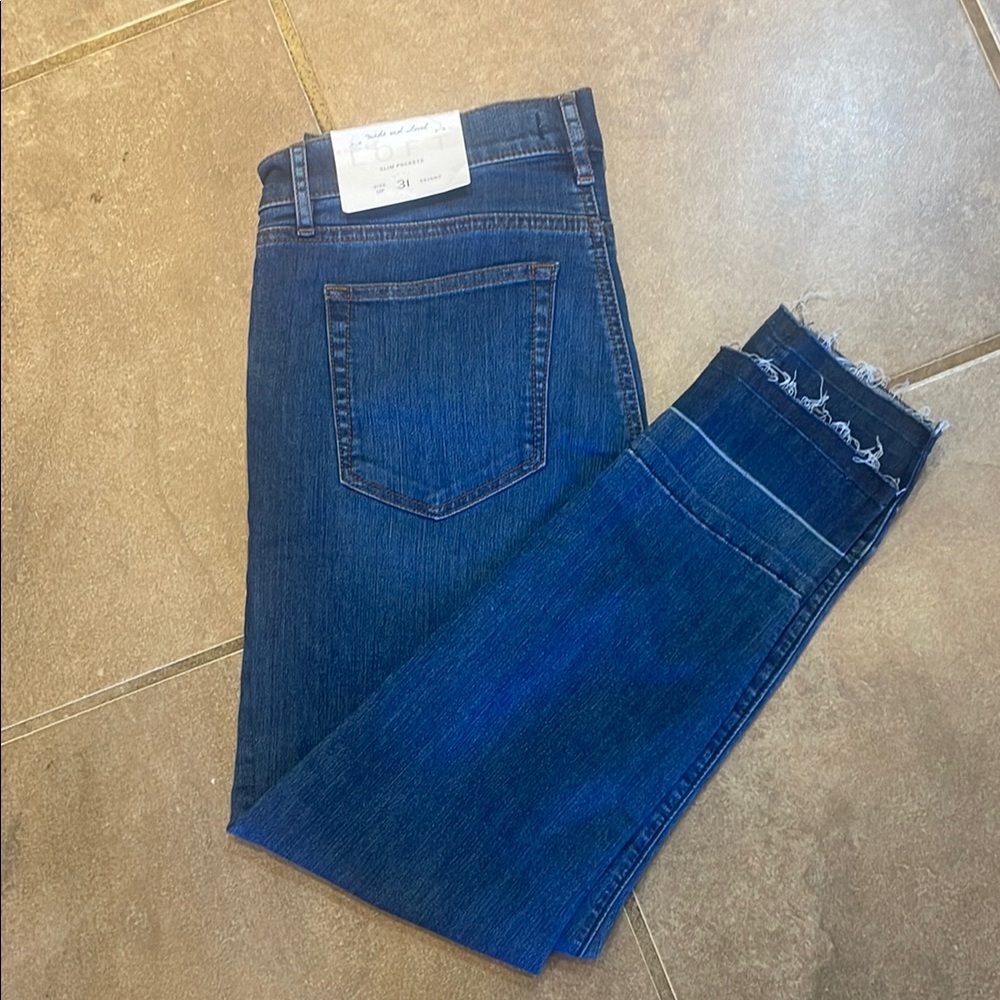NWT Loft Slim pockets Jeans! 12P